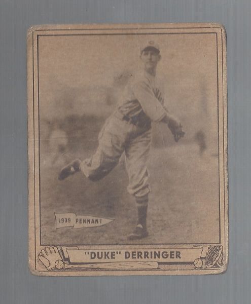 1939 Paul Derringer Play Ball Baseball Card