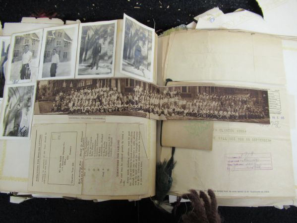 1920's - 30's Grinnell (Iowa) College Scrapbook Absolutely Jam Packed With Material