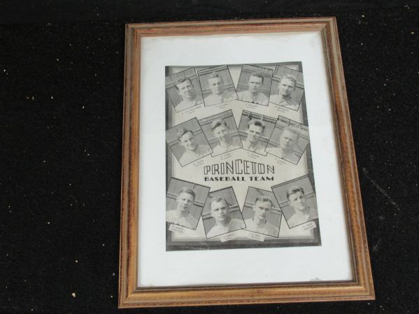 1935 Princeton Baseball Team Composite Framed