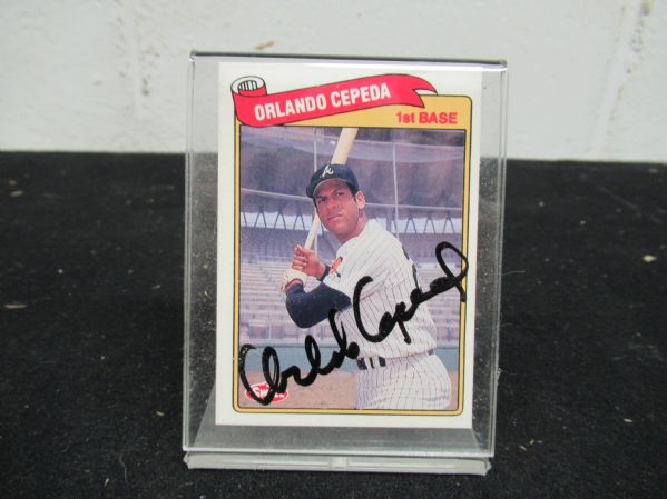 Orlando Cepeda (HOF) Autographed Philadelphia Chewing Gum Card
