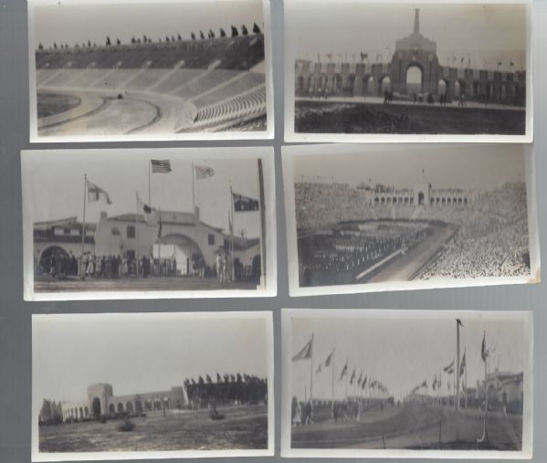 1932 Olympic Games (At Los Angeles) Opening Ceremony Photo Lot of (6)