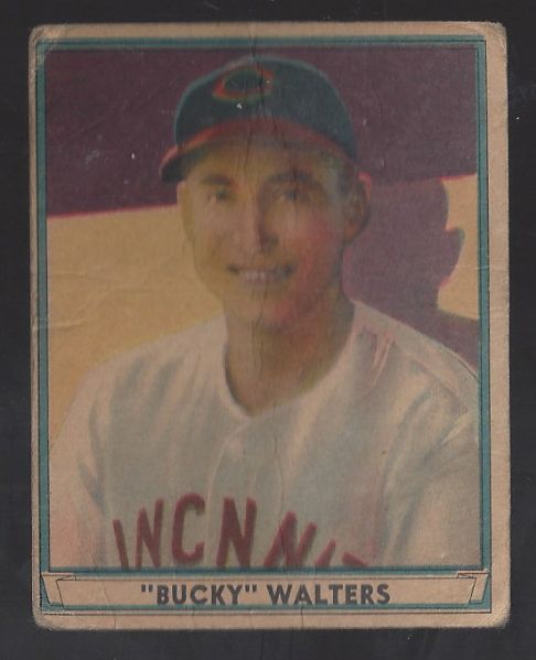1941 Bucky Walters (Cincinnati Reds)  Playball Baseball Card