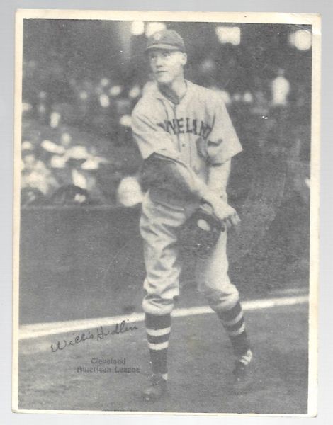 1929 Willis Hudlin (Cleveland Indians) Kashin Baseball Card