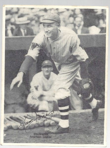 1929 Sam Jones (Washington Senators) Kashin Baseball Card