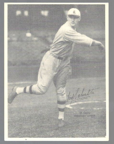 1929 Fred Schulte (St. Louis Browns) Kashin Baseball Card