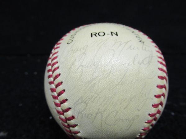 1983 Atlanta Braves Autographed Team ONL Baseball - (21) Signatures
