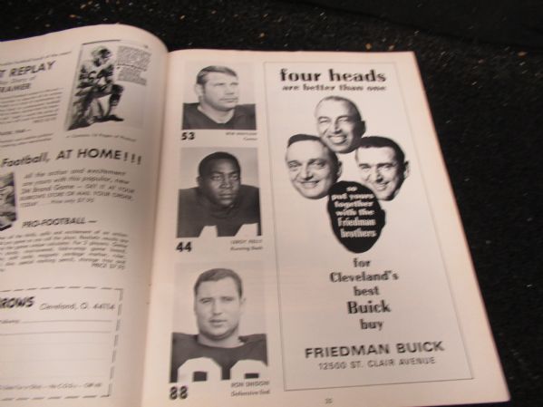 1968 NFL Eastern Conference Championship Game Program - Cowboys vs. Browns 