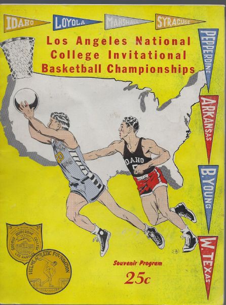 1947 Los Angeles National Collegiate Invitational Basketball Championship Program