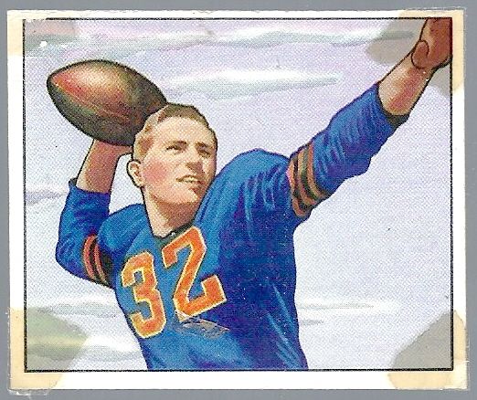 1950 Johnny Lujack (Chicago Bears) Bowman Football Card 