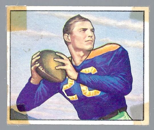 1950 Tobin Rote (Green Bay Packers) Bowman Football Card