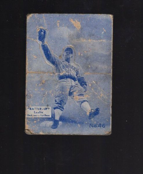 1934 Sam Leslie  Batter Up Baseball Card