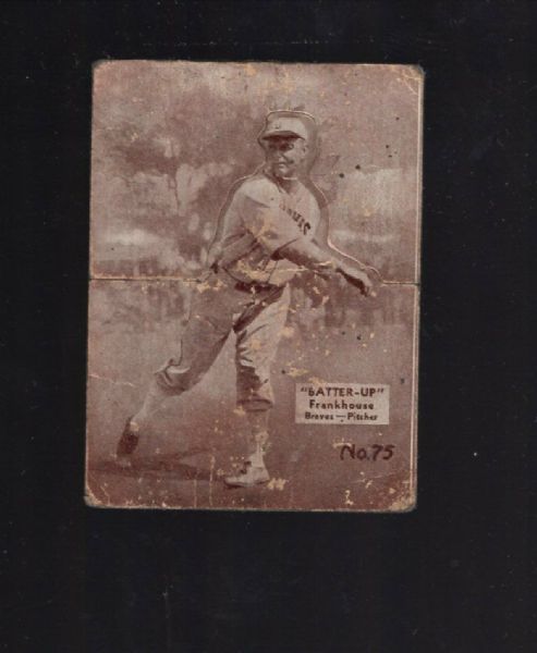 1934  Fred Frankhouse Batter Up Baseball Card