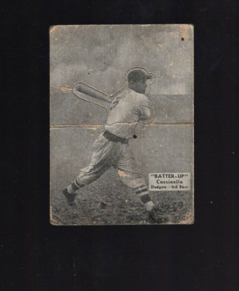 1934 Tony Cuccinello Batter Up Baseball Card