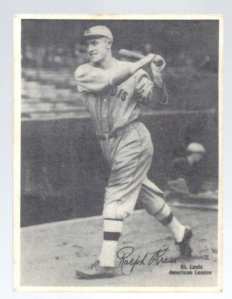1929 Ralph Red Kress (St. Louis Browns) Kashin Baseball Card