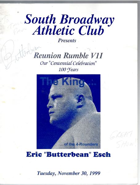 1999 Reunion Rumble Program - (16) Pages