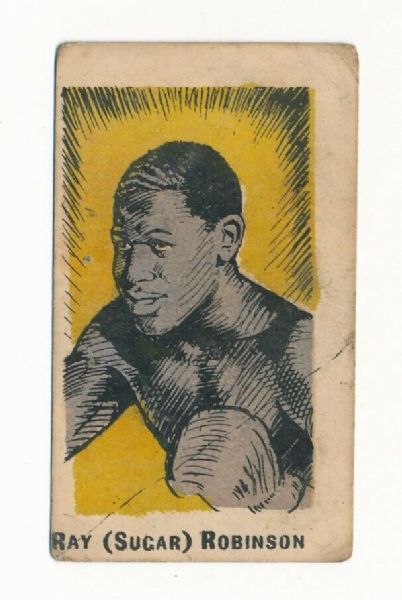 1950 Sugar Ray Robinson (Kiddy's) # 32 Boxing Card