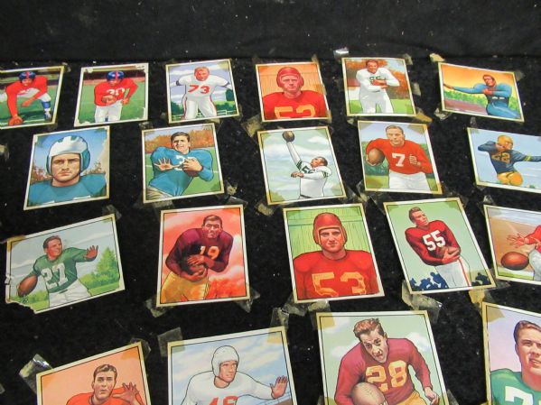 1950 Bowman Football Partial Set of  (80) Cards