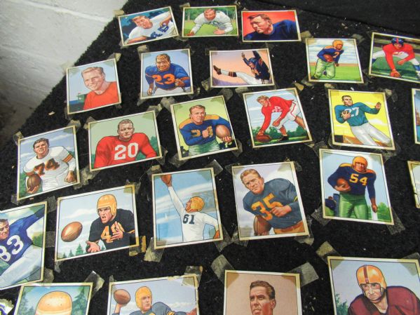 1950 Bowman Football Partial Set of  (80) Cards