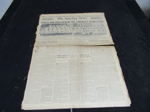 1935 World Series Paper (The Sporting News) Full Section