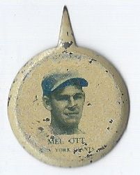 1938 Mel Ott (HOF) Our National Game Pin