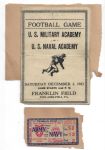 1932 Army vs. Navy Unofficial Scorecard with Official Ticket