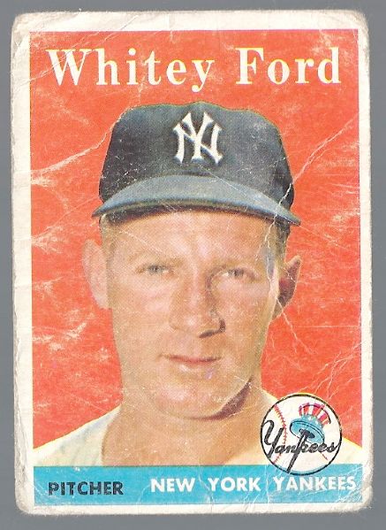 1958 Whitey Ford (HOF) Topps Baseball Card