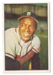 1953 Sam Jethroe Bowman Color Baseball Card - 1st card in set