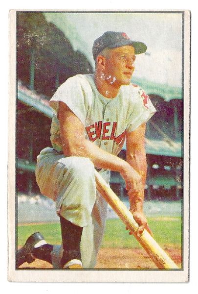 1953 Al Rosen Bowman Color Baseball Card 