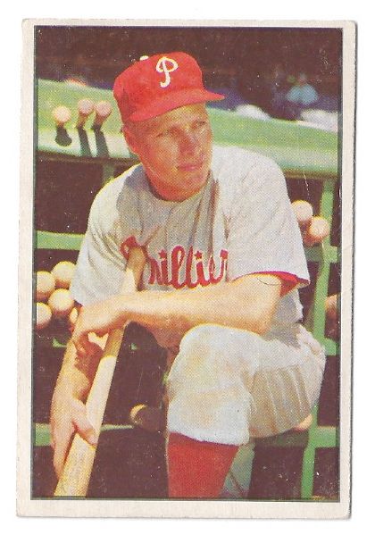 1953 Richie Ashburn (HOF)  Bowman Color Baseball Card 