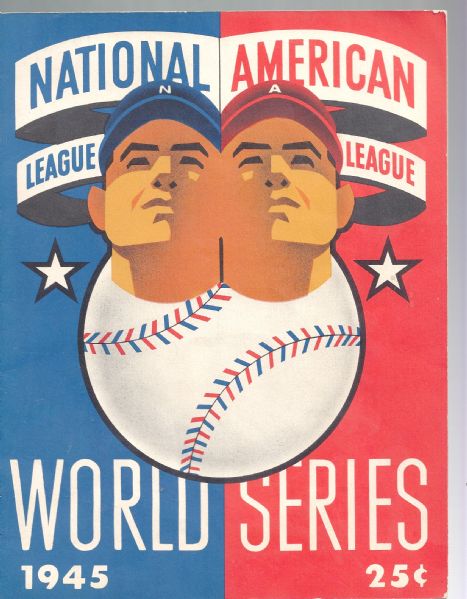 1945 World Series Program (Cubs vs. Tigers) at Wrigley Field - *High Grade*