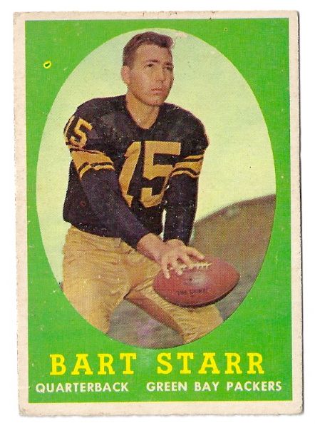1958 Bart Starr (HOF) Topps Football Card
