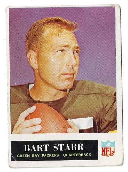1965 Bart Starr (HOF) Philadelphia Gum Football Card