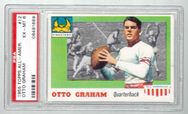 1955 Topps All-American Football - Otto Graham (HOF) Graded PSA 6 Ex-Mt. 