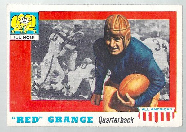 1955 Topps All-American Football - Red Grange (HOF) Raw Ungraded Card