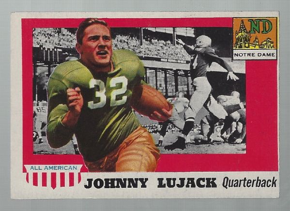 1955 Topps All-American Football - Johnny Lujack (ND)  Raw Ungraded