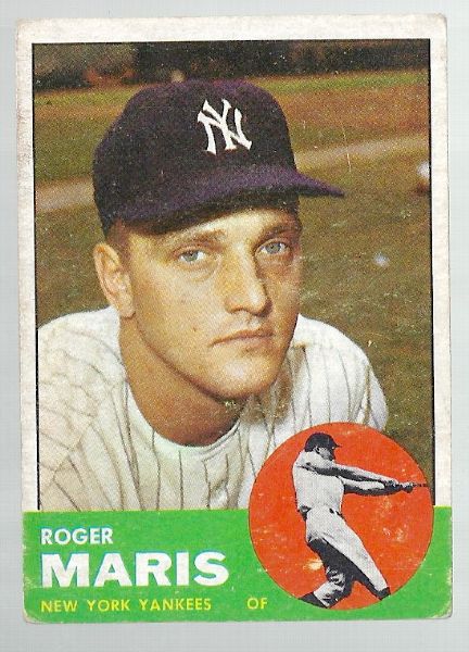 1963 Roger Maris (NY Yankees) Topps Baseball Card