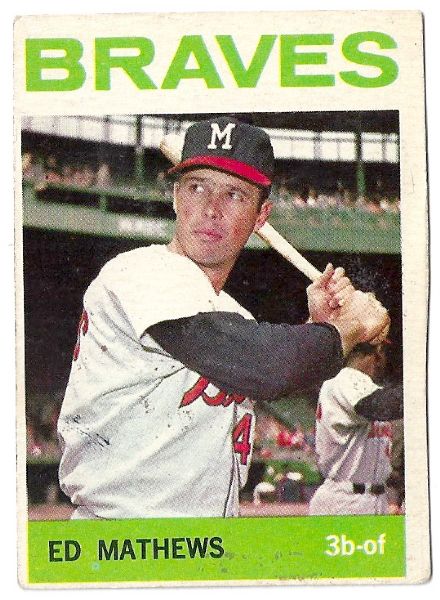 1964 Eddie Mathews (HOF) Topps Baseball Card