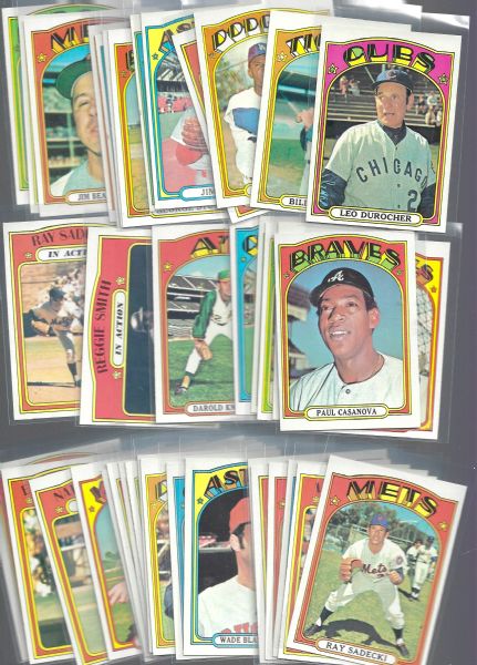 1972 Topps Baseball Cards High Grade Lot of (40)