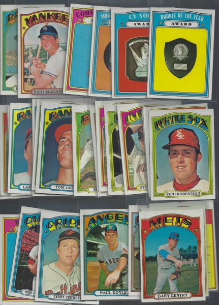 1972 Topps Baseball Cards High Grade Lot of (42)