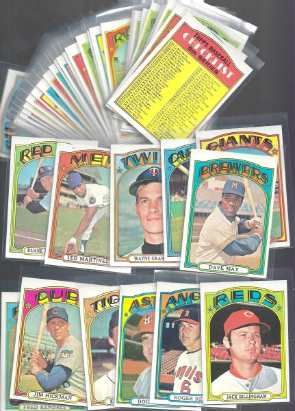 1972 Topps Baseball Cards High Grade Lot of (30)