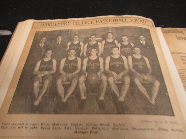 1932-33 Basketball & Hockey Scrapbook - Predominately New England Schools 
