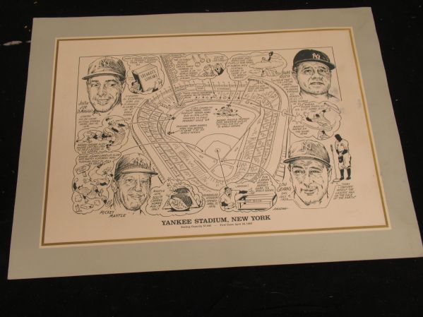 Yankee Stadium - Amadee Print - 16 x 22 - Suitable for Framing