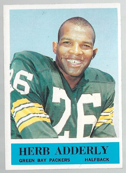 1964 Herb Adderly (Pro Football - HOF) Philadelphia Gum *Rookie Card*