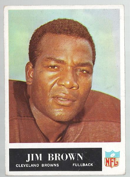 1965 Jim Brown (Pro Football - HOF) Philadelphia Gum Card