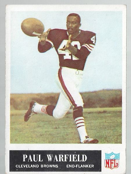 1965 Paul Warfield (Pro Football - HOF) Philadelphia Gum *Rookie* Card 