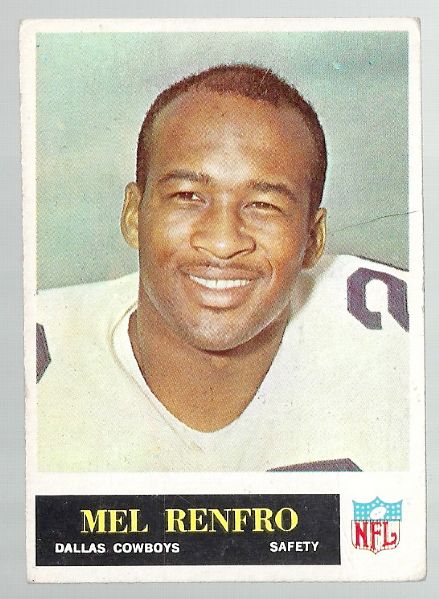1965 Mel Renfro (Pro Football - HOF) Philadelphia Gum *Rookie* Card 