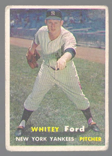 1957 Whitey Ford (HOF) Topps Baseball Card