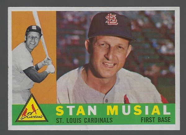 1960 Stan Musial (HOF) Topps Baseball Card - High Grading Potential