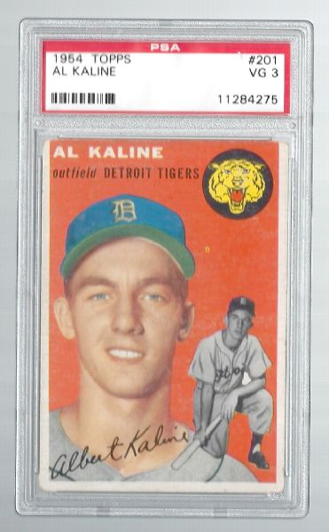 1954 Al Kaline (HOF) Topps *Rookie* Card Graded PSA 3 