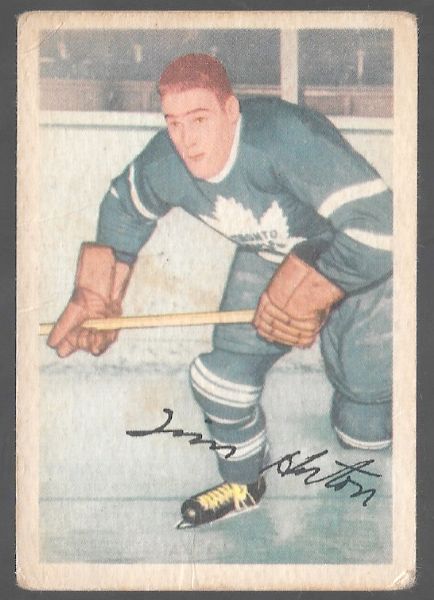 1953-54 Tim Horton (NHL - HOF) Parkhurst Hockey Card